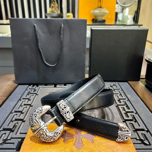 クロムハーツスーパーコピー 3.0cm ピンバックル多用途レディース本革ベルト