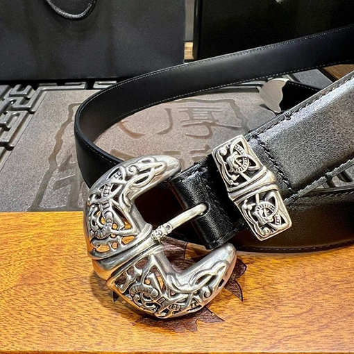 クロムハーツスーパーコピー 3.0cm ピンバックル多用途レディース本革ベルト