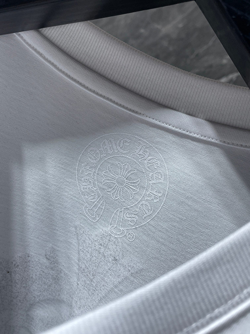 クロムハーツ クラシックなカラフルファントムクロスレターフローラル半袖Tシャツ