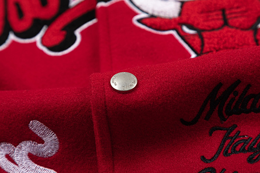 オフホワイト off white カップルけ刺繍パッチワークベースボールジャケット