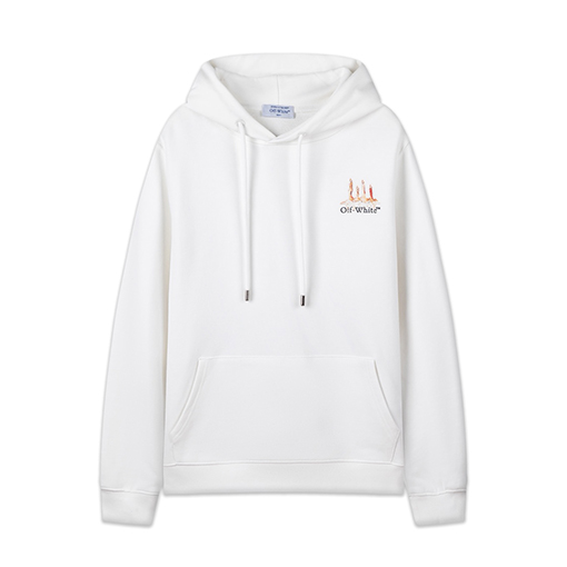 オフホワイト off white 460g ルーズフィット フード付きスウェットシャツ