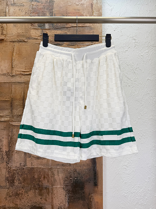 ルイヴィトンスーパーコピー チェック柄テリークロスショートパンツ