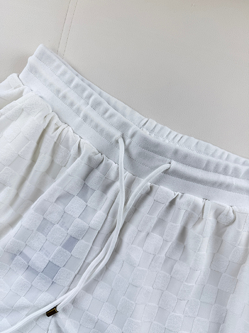 ルイヴィトンスーパーコピー チェック柄テリークロスショートパンツ