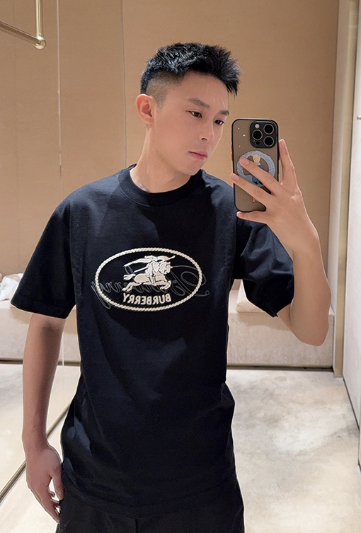 バーバリー BURBERRY ウォーホース ウール 刺繍 半袖Tシャツ