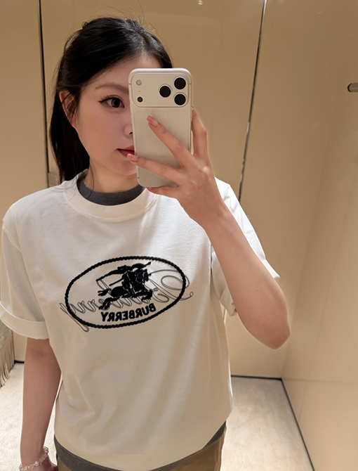バーバリー BURBERRY ウォーホース ウール 刺繍 半袖Tシャツ