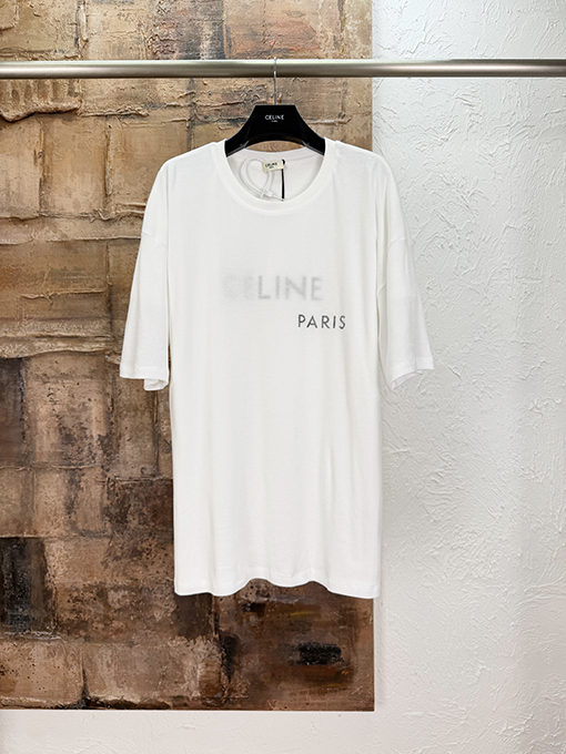 セリーヌ CELINE ダブルレイヤークルーネック半袖Tシャツ