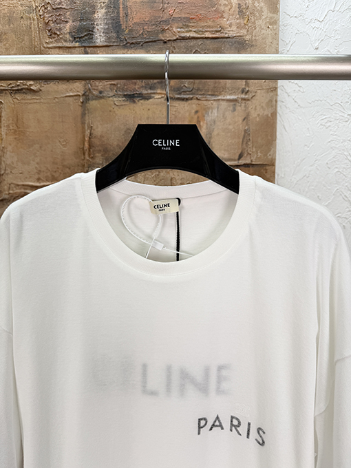 セリーヌ CELINE ダブルレイヤークルーネック半袖Tシャツ