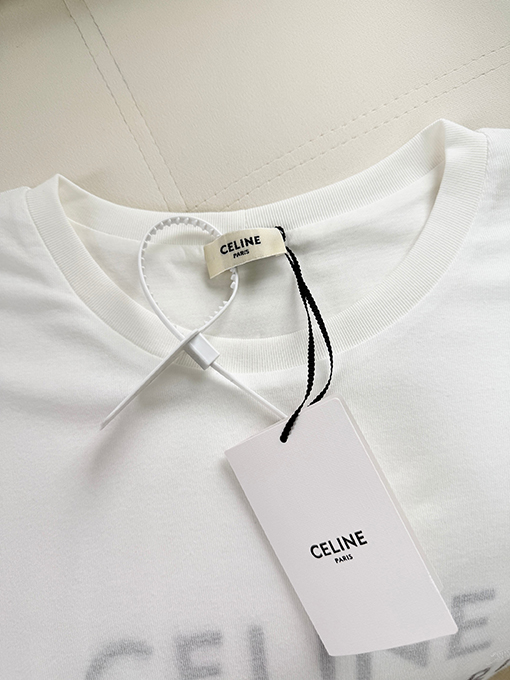 セリーヌ CELINE ダブルレイヤークルーネック半袖Tシャツ