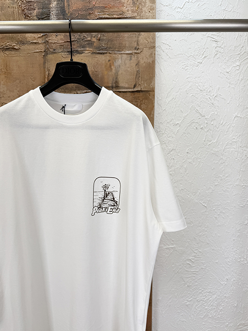 プラダコピー プリント半袖Tシャツ