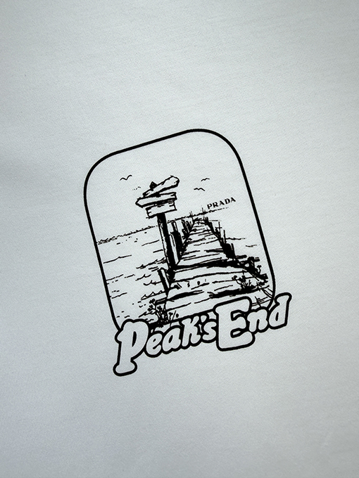 プラダコピー プリント半袖Tシャツ