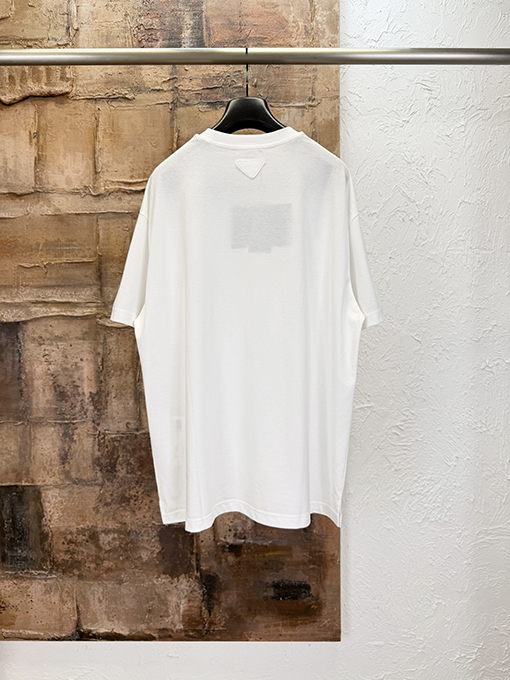 プラダコピー プリント半袖Tシャツ