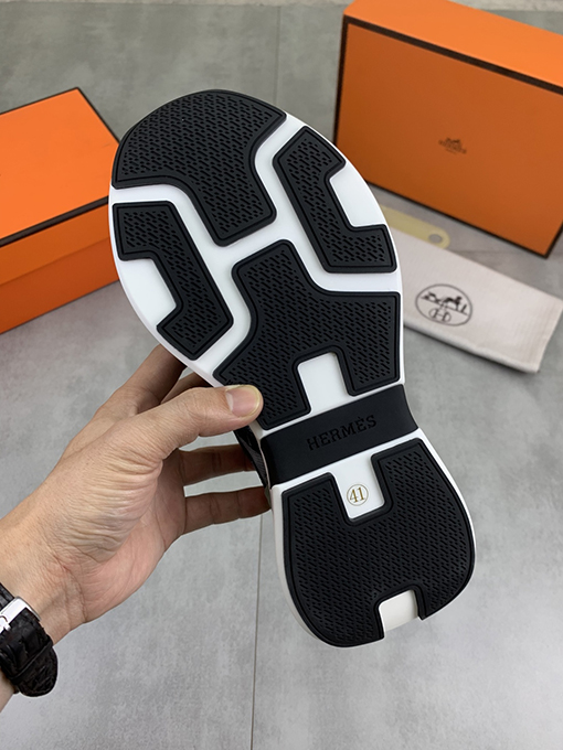 エルメス HERMES ステッチ入りブランド「H」トーテムシューズ