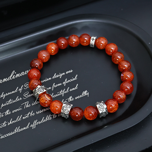 クロムハーツ 新モデル天然シルバービーズブレスレット