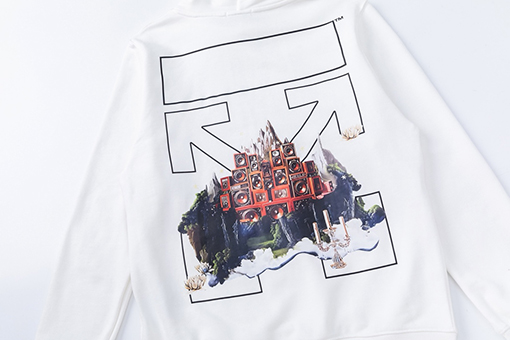 オフホワイトコピー off white 新しい460gのルーズフィットフード付きスウェットシャツ