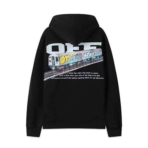 オフホワイト off white 460g ルーズフィット フード付きスウェットシャツ