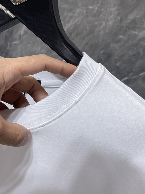 クロムハーツコピー ラインストーン馬蹄サンスクリット文字クロス半袖Tシャツ