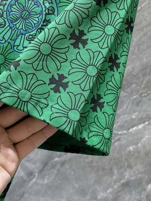 クロムハーツ カスタムデザインのオールオーバークロスプリント半袖Tシャツ