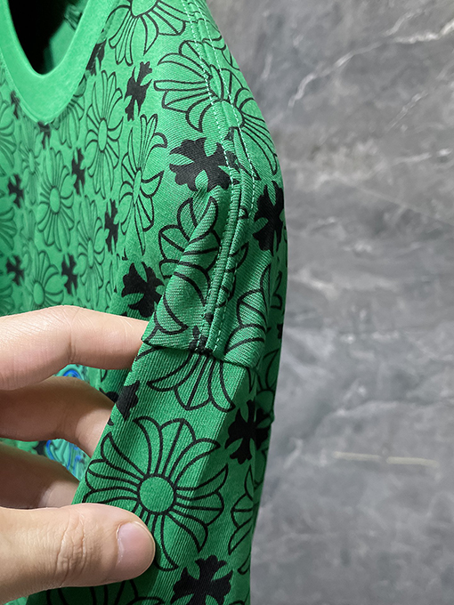 クロムハーツ カスタムデザインのオールオーバークロスプリント半袖Tシャツ