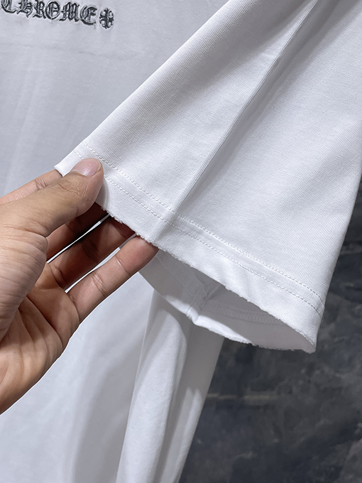 クロムハーツ 大剣サンスクリット刺繍アップリケ半袖Tシャツ