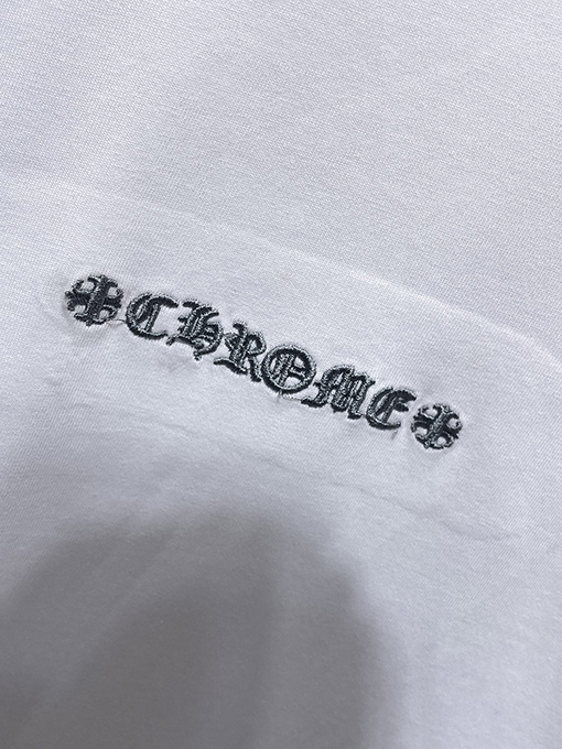 クロムハーツ 大剣サンスクリット刺繍アップリケ半袖Tシャツ