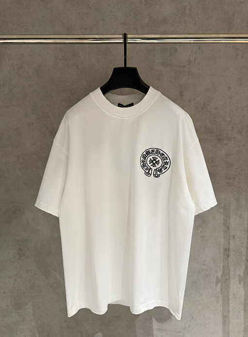 クロムハーツ 新モデル刺繍半袖Tシャツ