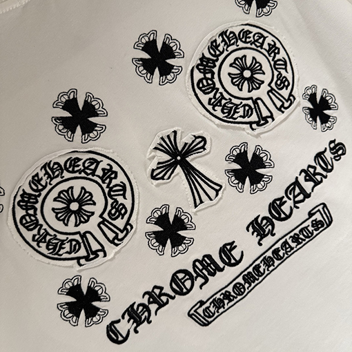 クロムハーツ 新モデル刺繍半袖Tシャツ