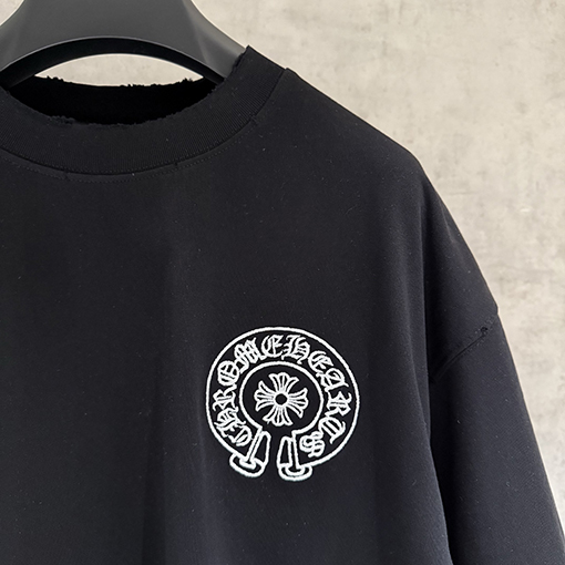 クロムハーツ 新モデル刺繍半袖Tシャツ