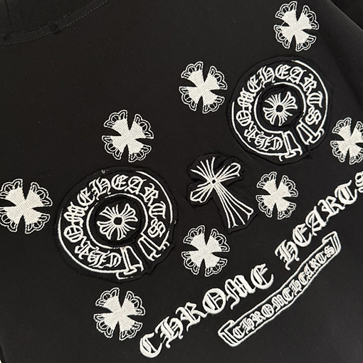 クロムハーツ 新モデル刺繍半袖Tシャツ