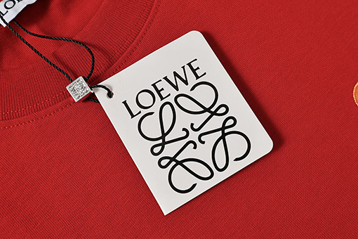 ロエベスーパーコピー 新作スモールロゴ刺繍半袖Tシャツ