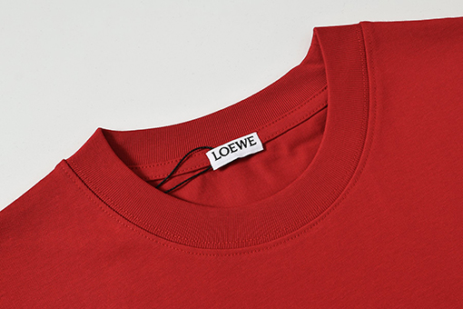 ロエベスーパーコピー 新作スモールロゴ刺繍半袖Tシャツ