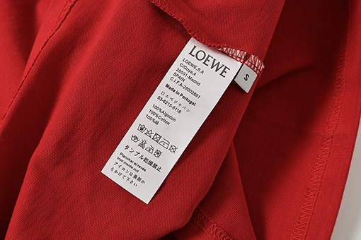 ロエベスーパーコピー 新作スモールロゴ刺繍半袖Tシャツ