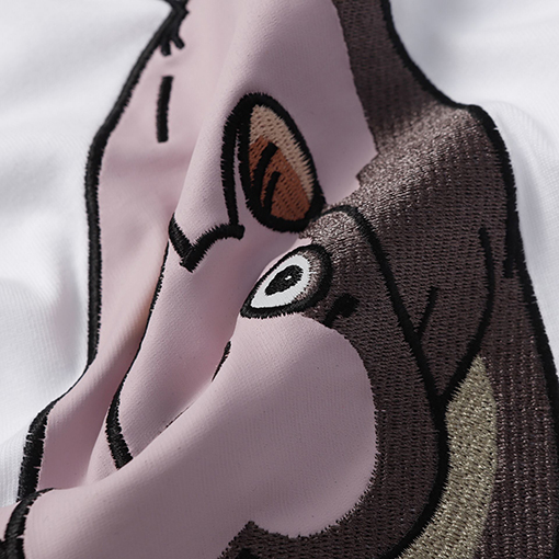 ロエベ LOEWE ハムスターとカラスのプリント刺繍クルーネックTシャツ