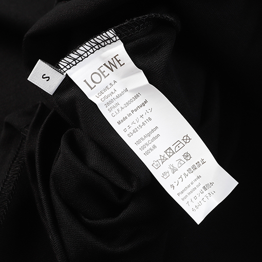 ロエベ LOEWE フロントポケットに刺繍ロゴが入った半袖Tシャツ