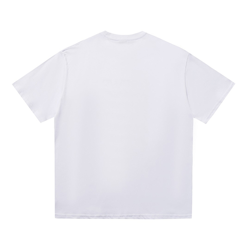 ロエベコピー LOEWE クラシックな蛍光ピンクの刺繍半袖Tシャツ