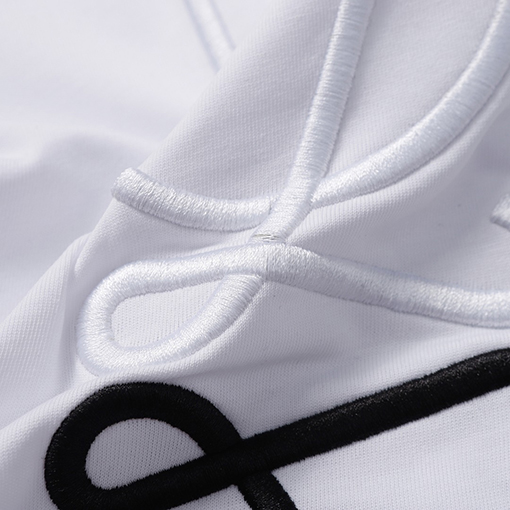 ロエベ LOEWE ツートンのクラシックロゴ刺繍半袖Tシャツ