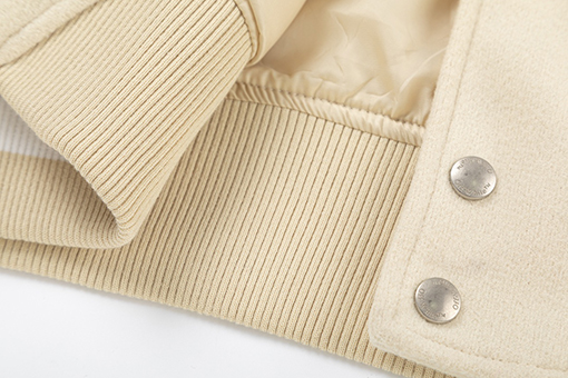 オフホワイトコピー off white カップルけ刺繍パッチワークベースボールジャケット