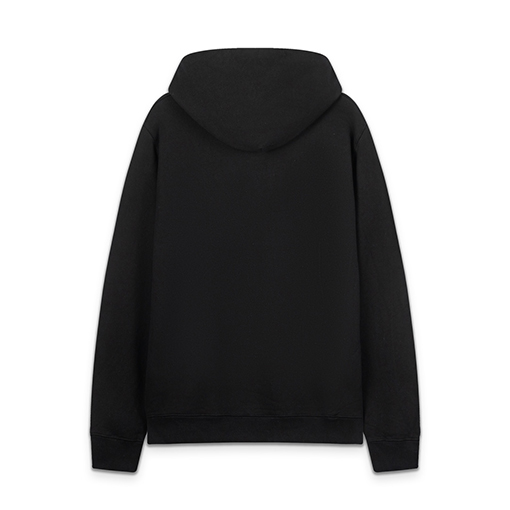 オフホワイト off white ポートレートスタイルの460gルーズフィットフード付きスウェットシャツ