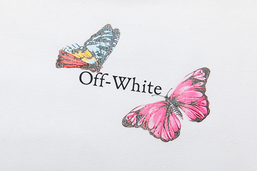 オフホワイトコピー off white バタフライアロー ルーズフード付きスウェットシャツ