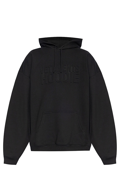ヴェトモンコピー VETEMENTS 胸に文字がったアイロンげのフード付きスウェットシャツ