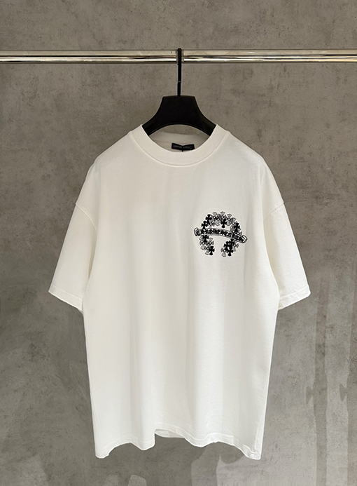 クロムハーツスーパーコピー 新モデル刺繍半袖Tシャツ