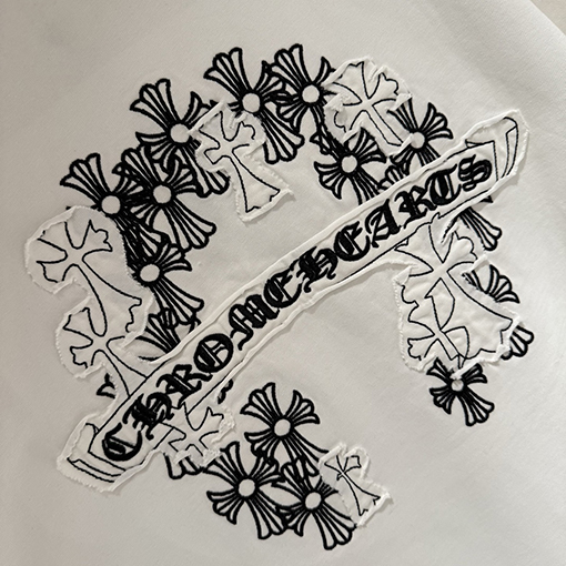 クロムハーツスーパーコピー 新モデル刺繍半袖Tシャツ