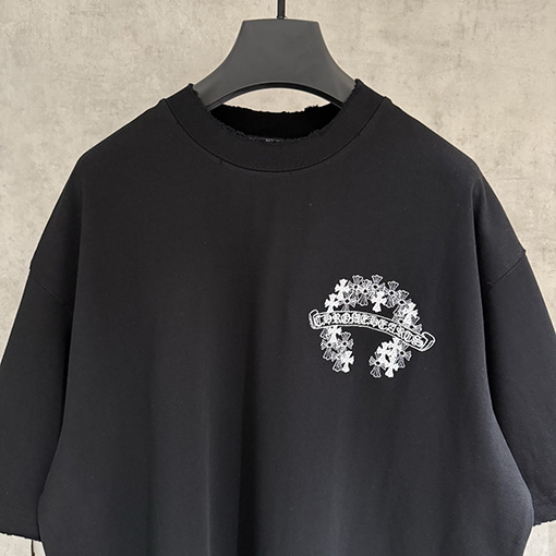 クロムハーツスーパーコピー 新モデル刺繍半袖Tシャツ