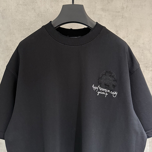 クロムハーツ 新作アップリケ刺繍半袖Tシャツ