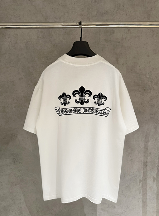 クロムハーツ クラシックな刺繍半袖Tシャツ