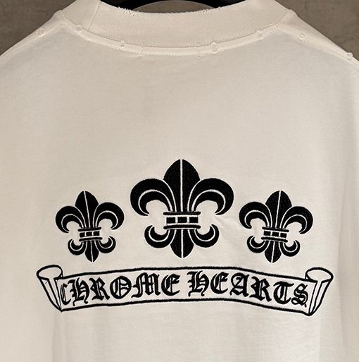 クロムハーツ クラシックな刺繍半袖Tシャツ