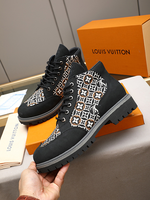 ルイヴィトンコピー メンズカジュアルハイカットアンクルブーツ
