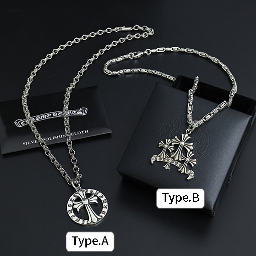 クロムハーツスーパーコピー クラシックなヴィンテージクロスネックレス