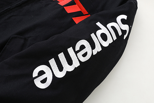 シュプリーム SUPREME WEEK16 HOODED RACING JACKET コラボレーション ダブルポケット ジッパー フード付きレーシング モーターサイクルジャケット