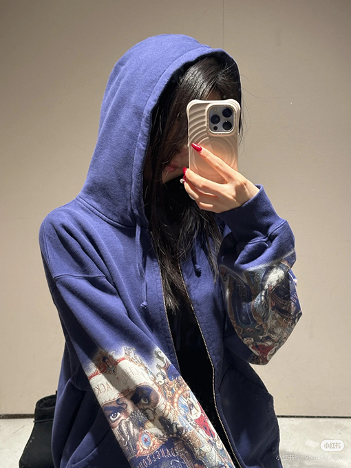 シュプリーム WEEK18 Dangerous Zip Up Hooded Sweatshirt アイプリントのフード付きジップアップスウェットシャツ
