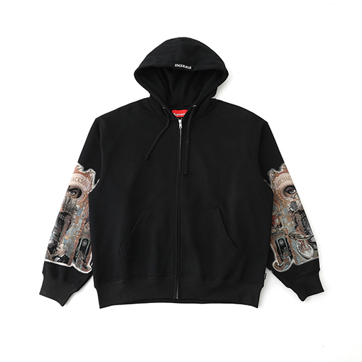 シュプリーム WEEK18 Dangerous Zip Up Hooded Sweatshirt アイプリントのフード付きジップアップスウェットシャツ